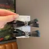 Pinza para el Cabello de Lujo Negra con Lazo y Brillantes Pedrería para Mujer, Estilo de Niña Dulce y a la Moda, Pasador de Princesa para Flequillo Lateral Accesorio para el Cabello