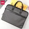 Maletín de Delí Bolso de Negocios Portátil Bolso de Lona Profesional para Hombres Bolso con Cremallera de Información para Hombres Bolso para Oficina y Conferencias