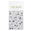 Pegatinas para Uñas con Huella de Pata de Gato Lindas Planas Gato Negro Lindo DIY Patrón Pequeño Pegatinas para Uñas Joyería Estilo Dh