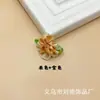 Ponto de fita de poliéster de 3,5 cm, duas cores, costurado à mão, flor artesanal, acessórios DIY para roupas, adereços de cabeça, brinquedos, sapatos e chapéus