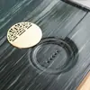 Juego de té con bandeja de drenaje para uso doméstico, estilo sencillo, modelo nuevo, imitación de madera maciza, ébano negro, juego completo, mesa pequeña para preparar té.