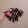 Clip de Cola Floral Romántico Francés de Alta Gama con Atmósfera Clip de Bola de Lujo Ligero para Mujer Moda Elegante