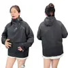 Chaqueta de Traje Holgada con Capucha y Dobladillo Recto, Moda Casual Versátil para Parejas, Diseño Simple, Sin Planchar, Transpirable