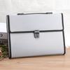 A4 Bolso Satchel con Patrón Diamante Hebilla Bolsa Acordeón 13 Compartimentos Gran Capacidad Bolsa para Archivos de Información Estudiante Bolsa para Guardar Exámenes Venta al por Mayor
