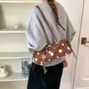 Bolso de axila de diseño de nicho transfronterizo de lunares, bolso de hombro dulce fresco y versátil estilo coreano, bolso de mano de alta gama de moda