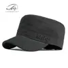 Gorra de Pato con Visera Plana de Cuatro Estaciones Totalmente Cerrada, Cortavientos Cálido para Hombres, Gorra Plana Bordada Estilo Coreano, Gorra Militar para Deportes al Aire Libre para Mujeres
