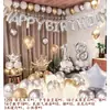 Decoración para fiesta de cumpleaños, arreglo sorpresa, suministros y set de globos decorativos para celebraciones del 18 cumpleaños para novio y novia