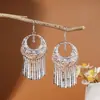 Pendientes de Pavo Real para Minorías Étnicas, Regalos Retro de Plata Miao Estilo Étnico, Accesorios de Pendientes Vintage de Imitación Plata