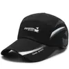 Gorra de béisbol de secado rápido gorra casual con visera costuras de malla de gasa gorra de barco gorra para pesca al aire libre gorra melón logo impreso