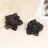 Broche de Flor de Loto Hecho a Mano en Cuero Curtido al Vegetal con Forma de Corazón, Corsage de Flor Tridimensional, Adorno para el Cabello, Accesorio para Bolsos, Flor de Cuero Genuino para DIY
