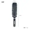 Atacado de Fábrica Salão de Beleza Styling Volumizador Pente de Cerâmica para Cabelo Conjunto de Pentes de Cerâmica Tubo de Alumínio Pente de Modelar Cachos Pente de Rolo Redondo