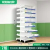 Estanterías de Farmacia de Acero Abiertas, Vitrinas para Medicina China, Gabinetes de Medicina para Farmacia, Bandejas de Medicina de Cara Única/Doble Cara para Clínicas