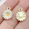 Accesorios para joyería DIY de aleación: Colgantes de flor de goteo de aceite, girasol y margarita para pendientes, collares y llaveros, un superventas transfronterizo