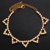 Tobillera popular de strass irregular de Amazon, cadena de tobillo de verano europea y americana, accesorios de diamantes completos, tobillera femenina