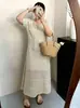 Conjunto de dos piezas para mujer talla grande: camisola interior y vestido exterior calado, atuendo casual de verano 2026 para mujeres de talla grande