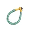 Cuerda Trenzada Nudo de Diamante Llavero de Espiral Abierta Borla Trenzada Colgante de Coche Producto Semi-Terminado Hecho a Mano Anillo de Colgar Trenzado Simple