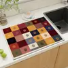 Tapete Drenante de Tierra de Diatomeas para Encimera de Cocina, Antideslizante, Aislante Térmico, Absorbente de Agua, Tapete para Mesa de Comedor, Tapete para Secar Platos, Posavasos, Posavasos para Taza de Té