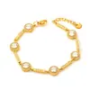 Corrente para Clavícula Europeia Full Diamond Zircônia Redonda de Alta Qualidade Aço Inoxidável Joia de Luxo Leve Versátil Conjunto de Pulseira e Colar para Mulheres