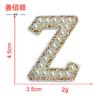 Parche de tela con perlas de hotfix de 4.5 cm de alto, letra A-Z26, palabras en inglés, parche de decoración DIY con pegamento