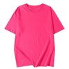 Macacão T-shirt de algodão puro liso com manga curta para publicidade personalizada, camisa cultural personalizada, roupas de grupo feitas sob medida, atacado