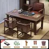Nuevo Juego de Mesa de Balcón y Sillas de Arte Ébano Madera Maciza Nuevo Estilo Chino Hogar Apartamento Pequeño Mesa de Té Mesa de Café Mesa para Preparar Té