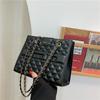 Bolso de mano con rombos de moda, novedad de verano 2022, elegante bolso de mujer de gran capacidad, bolso de mano popular y moderno.