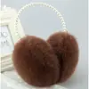Nuevos calentadores de orejas cálidos y lindos calentadores de orejas de felpa cálidos de invierno cálidos para el frío fabricantes al por mayor orejeras de pelo de conejo pelo de oreja
