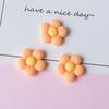 Macaron flor de cinco pétalas joia de resina acessório de cabelo gel de creme para celular sapatos com furo acessórios diy adesivo para carro