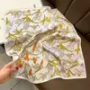 Pañuelo pequeño cuadrado de seda estilo chino para mujer, pañuelo para la cabeza para primavera, otoño y verano, para combinar con blusas, protector de cuello, estilo fino, adecuado para madres