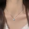 Colar Leve e Elegante de Luxo para Mulheres, Prata S925, Design de Nicho, Corrente Exquisita para Clavícula, Versátil para Uso Diário, Joia que Não Desbota