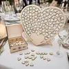 Placa de Assinatura de Casamento Amor Cruzada Mesa de Convidados Decoração de Festa de Feriado Enfeites de Mesa Artesanato em Madeira Mesa de Mensagens