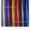 Transfronterizo Nuevo Producto Mascota Forjado Alto Brillo Patrón Cuadriculado Galvanizado Metal Rojo Fibra de Carbono Pegatina Espejo Retrovisor Interior Película