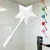 Varita Mágica de Estrella de Cinco Puntas Creativa Transfronteriza Portatarjetas NFC Varita de Hada de Dibujos Animados Cubierta Protectora para Tarjeta de Transporte Varita Mágica de Luz Estelar