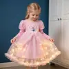Vestido de Princesa Elsa para Niñas, Vestido de Otoño 2026 Modelo Nuevo, Vestido Súper Lindo de Manga Larga para Bebés, Vestido Abullonado para Niños
