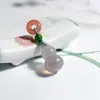 Acessórios de Pulseira e Colar com Pingente de Agata Natural e Cuia Tecidos à Mão Acessórios DIY Atacado em Estoque