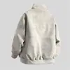 Chaqueta de Cuero PU Tie-Dye Retro Americana Unisex Primavera y Otoño Marca de Tendencia Holgada Casual Cuello Alto Estilo Hong Kong Tendencia