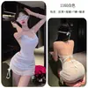 Vestido Longo Noite Romântica Lingerie Sexy Renda Transparente Malha Bodycon Estilo Puro Desejo Gola Halter qqny Sedução 1160