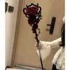 Kit de Materiales DIY para un Bastón de Rosa Pequeño con Alto Valor Estético, Accesorio Decorativo para Fotografía, Regalo para Parejas y Mejores Amigos en sus Cumpleaños