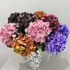 Hortensia artificial grande, flores artificiales, hortensia hawaiana, arreglos de boda de alta gama, arreglos florales, decoración de hotel, flores artificiales