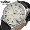 Venta al por mayor desde una pieza t Reloj Winner calendario completo para hombre reloj mecánico de cuerda automática completa reloj para hombre reloj mecánico para hombre