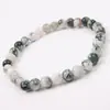 Pulsera de Cristal Natural, Simple de un Solo Círculo con Cuentas Redondas Joyería Transfronteriza, Joyería Estilo Pareja de Ágata Roja, Pulseras de Cristal para la Mano