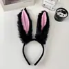 Diadema de Orejas de Conejo Oversize Orejas de Peluche Accesorio para el Cabello Celebridad de Internet Diadema de Disfraz de Chica Conejo Adorable Accesorio para la Cabeza