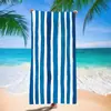 Toalla de Playa de Microfibra Toalla de Playa Estampada Toalla de Playa Rayada Tela de Toalla de Comercio Exterior Europeo y Americano Toalla de Natación para Adultos Transfronteriza