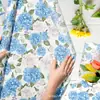 Papel de Seda Floral Azul Wx349 17g Papel de Envoltura a Prueba de Humedad para Regalos y Dulces, Papel de Seda Decorativo de Hortensia
