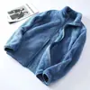 Chaqueta Polar de Terciopelo Coral para Hombre, Top para Mujer, Forro de Chaqueta para Exteriores, Sudadera Cardigan Gruesa de Doble Cara para Primavera, Otoño e Invierno