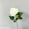 Rosa Artificial de Borde Único Florecido, Flor Artificial de Gama Alta, Decoración Retro Francesa para el Hogar y Bodas, Adornos de Flores Artificiales