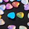 Nueva joyería para uñas con forma de corazón de melocotón plano, cristal moca, diamante, decoraciones coloridas para uñas.