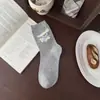Calcetines de Algodón Absorbentes de Sudor para Mujer Primavera y Verano, Calcetines de Media Pantorrilla con Lazo Estilo Coreano, Calcetines Holgados Dulces con Dibujos de Cachorros