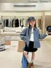 Aimo Beibei Camisa de Manga Larga con Rayas Bordadas para Niños Medianos y Grandes Niños y Niñas Estilo Coreano Holgada Casual Moderna Camisa con Cuello