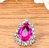 Gota em forma de cristal costurado à mão garra broca borda de vidro garra broca KC ouro e prata sola sapatos de casamento diy acessórios de vestuário